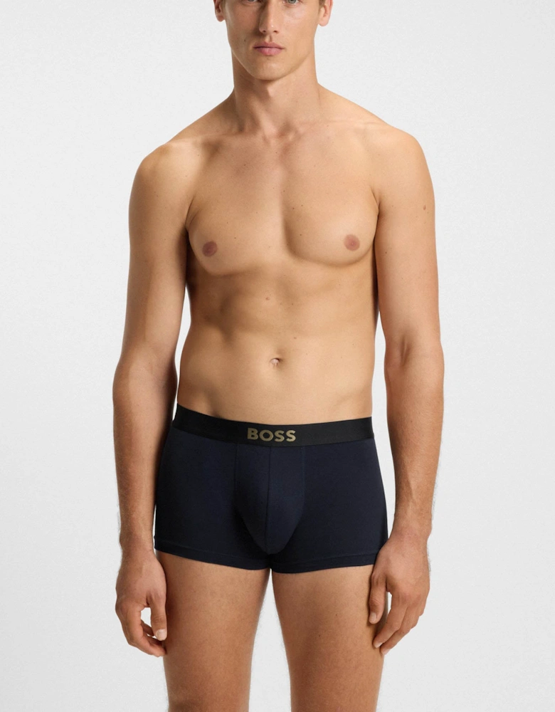 BOSS Orange 3-Pack Gold Logo Mens Trunks - Open Miscellaneous 990