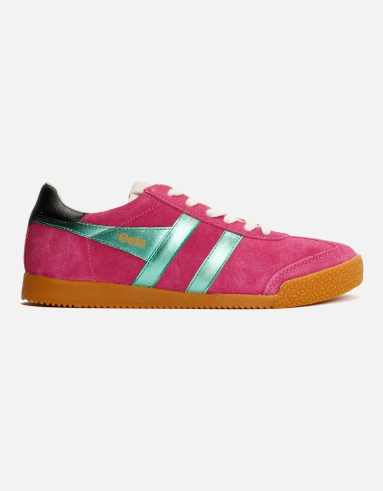 Elan Glitz Suede Women's Fuchsia/Emerald/Black Trainers
