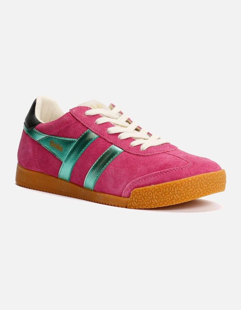 Elan Glitz Suede Women's Fuchsia/Emerald/Black Trainers