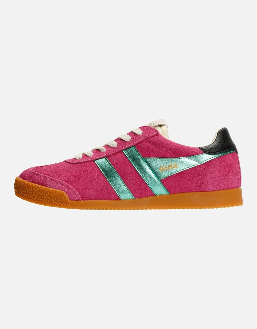 Elan Glitz Suede Women's Fuchsia/Emerald/Black Trainers