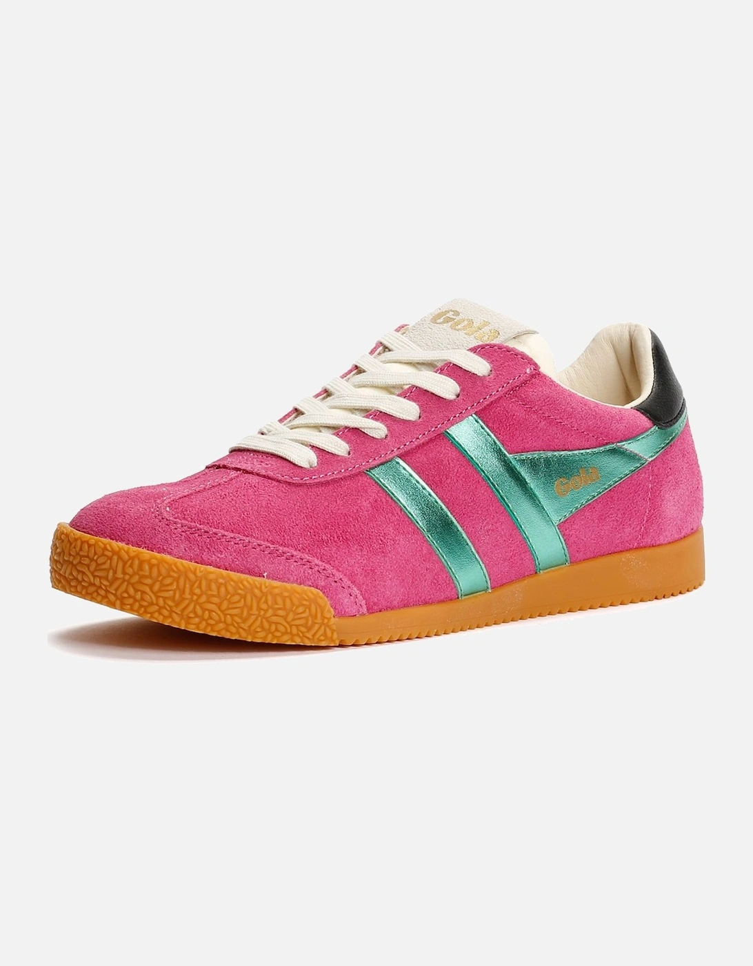 Elan Glitz Suede Women's Fuchsia/Emerald/Black Trainers