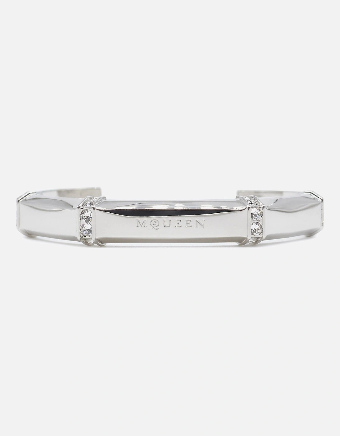 Alexander Mcqueen Men's Dapper Cuff Bracelet Silver - Size: S