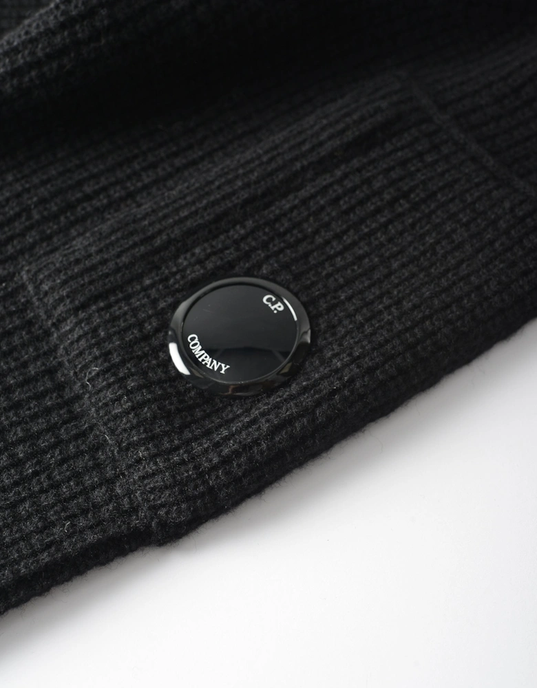 Lambswool Quarter Zip Sweater Black