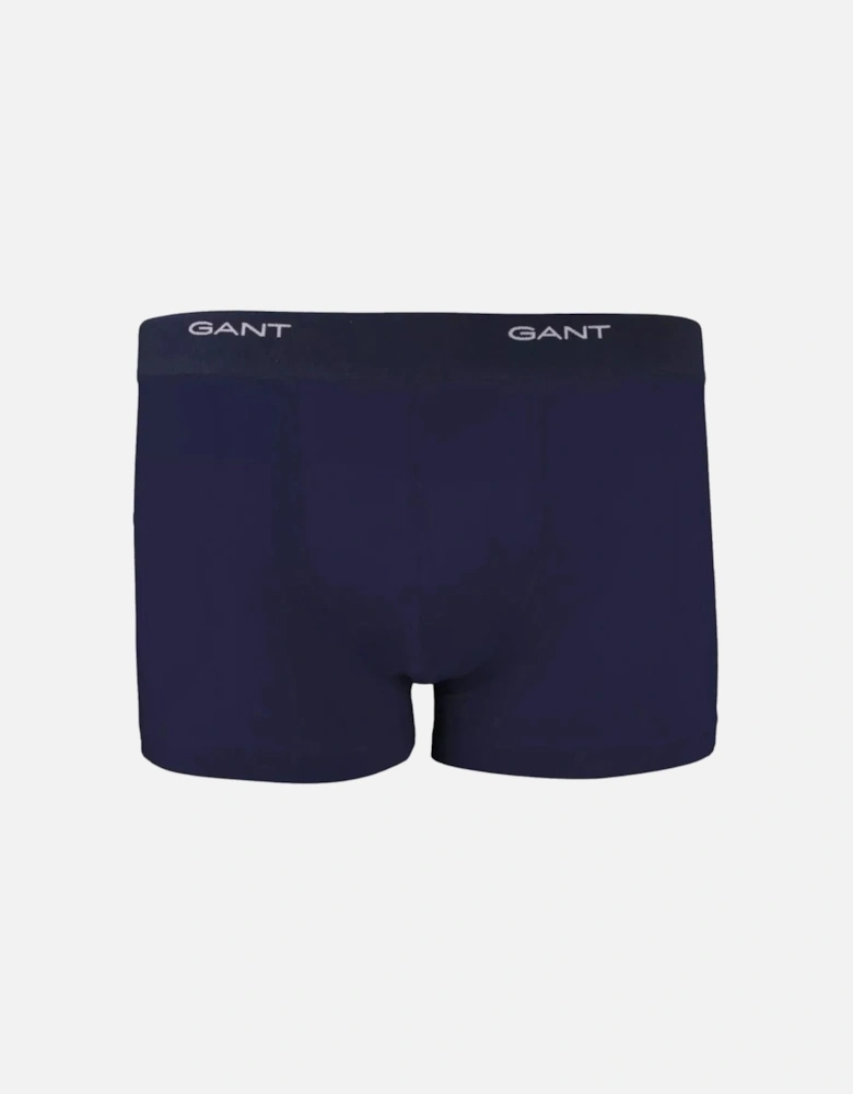 3-Pack Core Logo Boxer Trunks, Blue/Navy