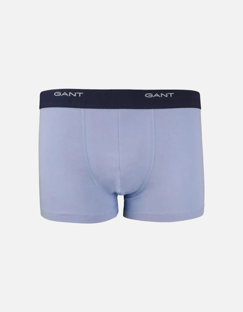 3-Pack Core Logo Boxer Trunks, Blue/Navy