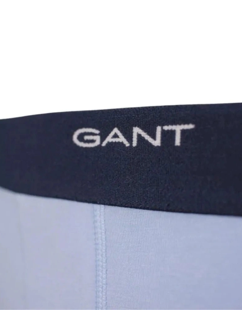 3-Pack Core Logo Boxer Trunks, Blue/Navy