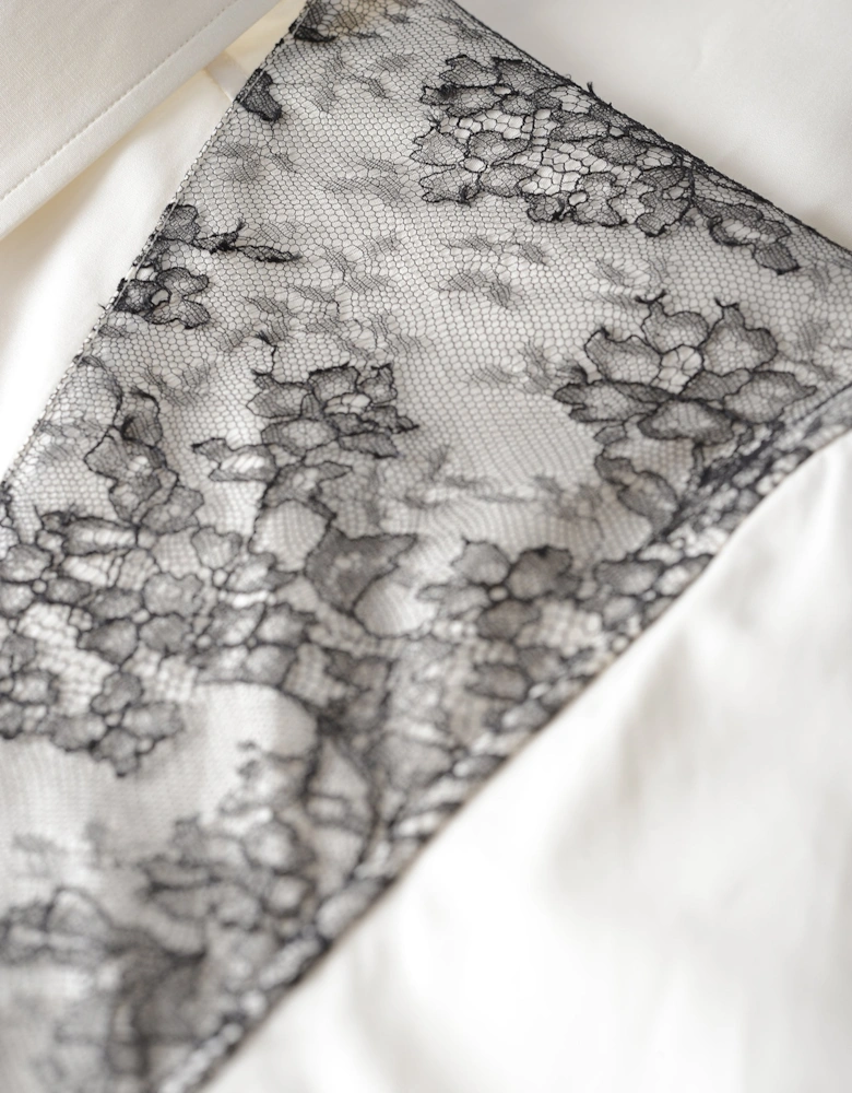 Lace Harness Shirt Cream