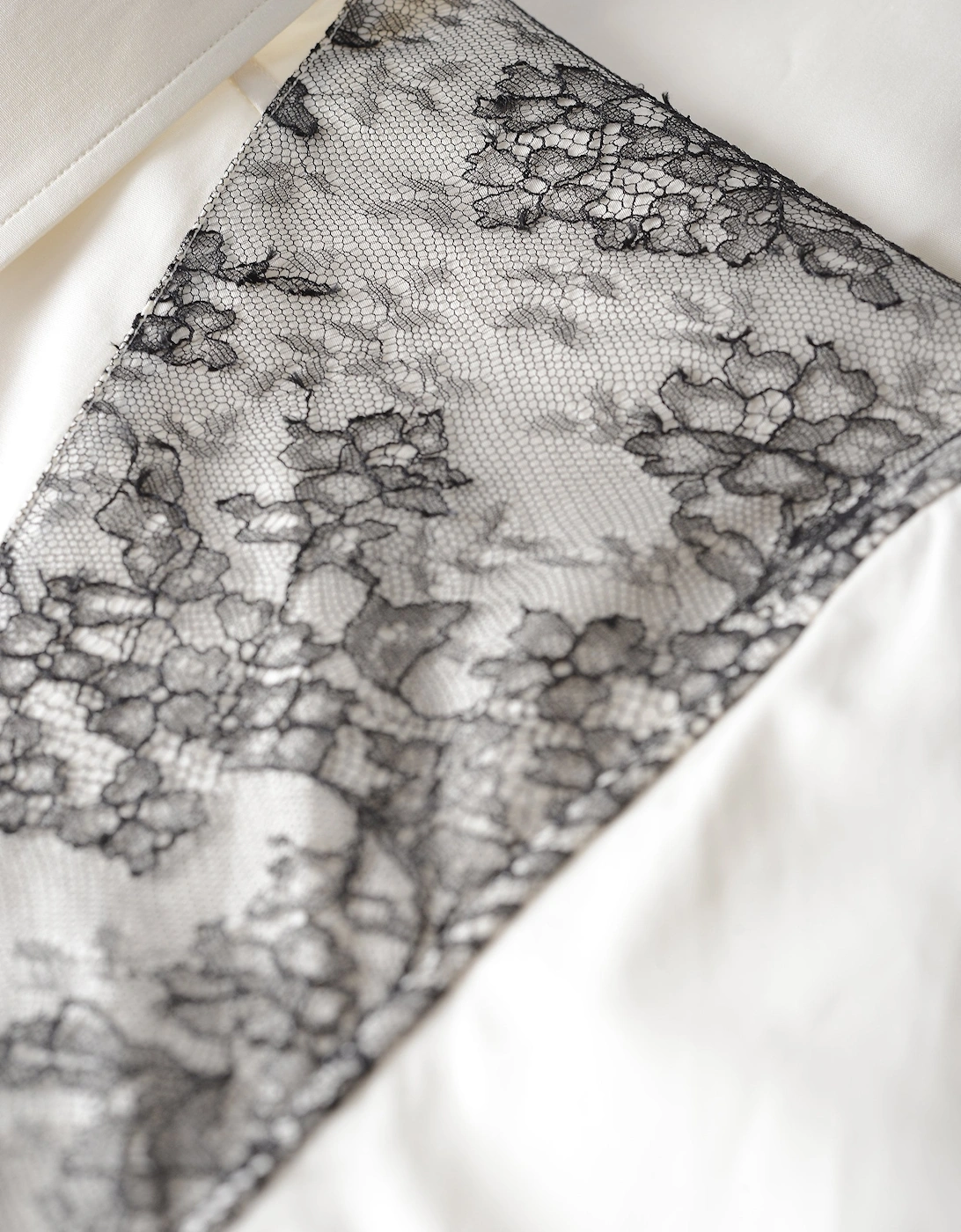 Lace Harness Shirt Cream