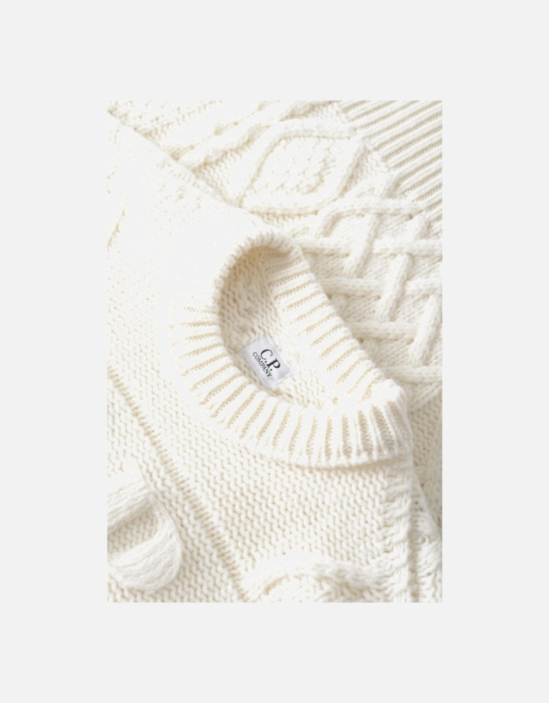 Soft Shetland Wool Sweater Cream