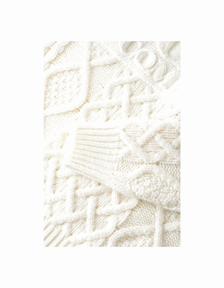 Soft Shetland Wool Sweater Cream