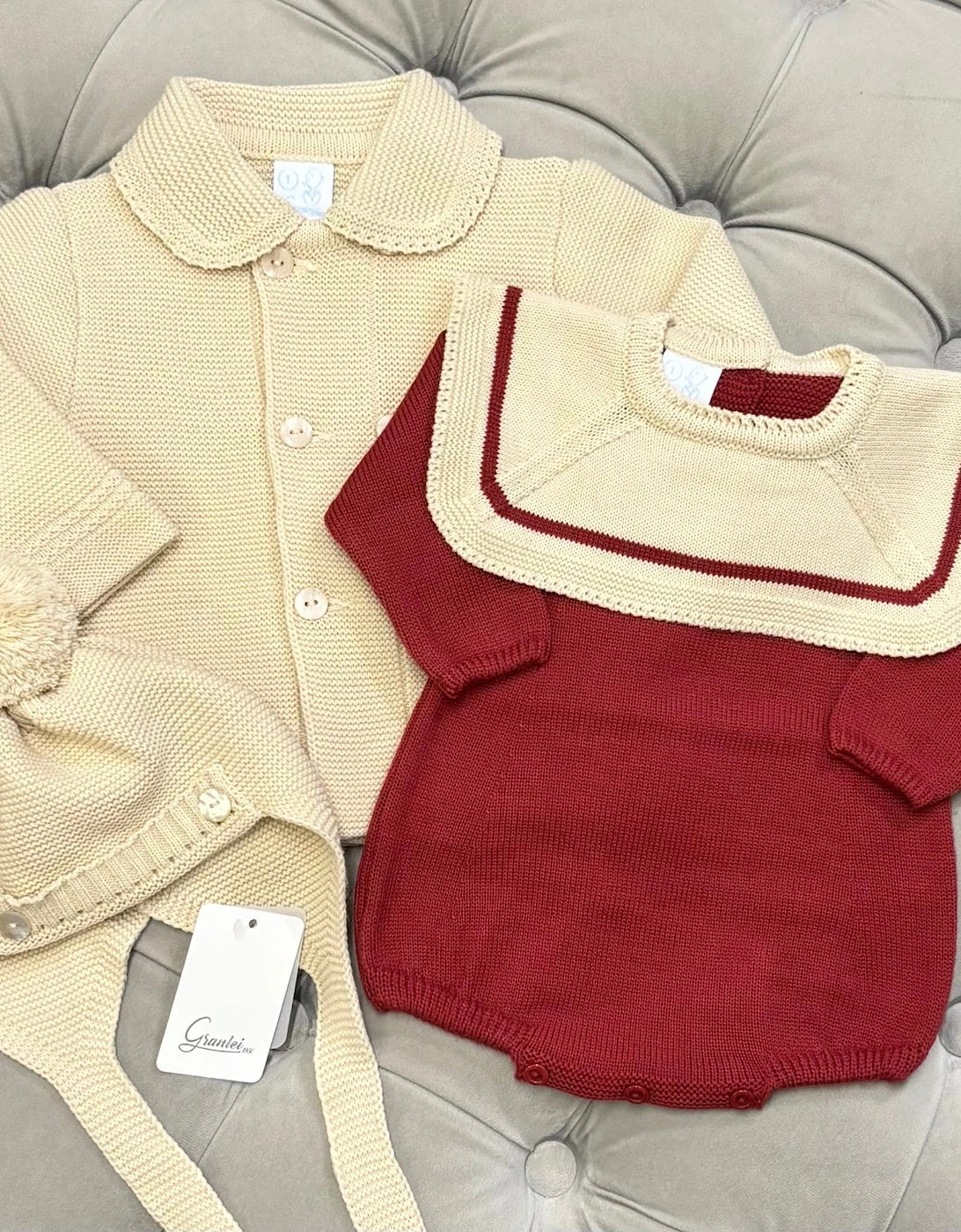 Boys Camel Knit Cardigan