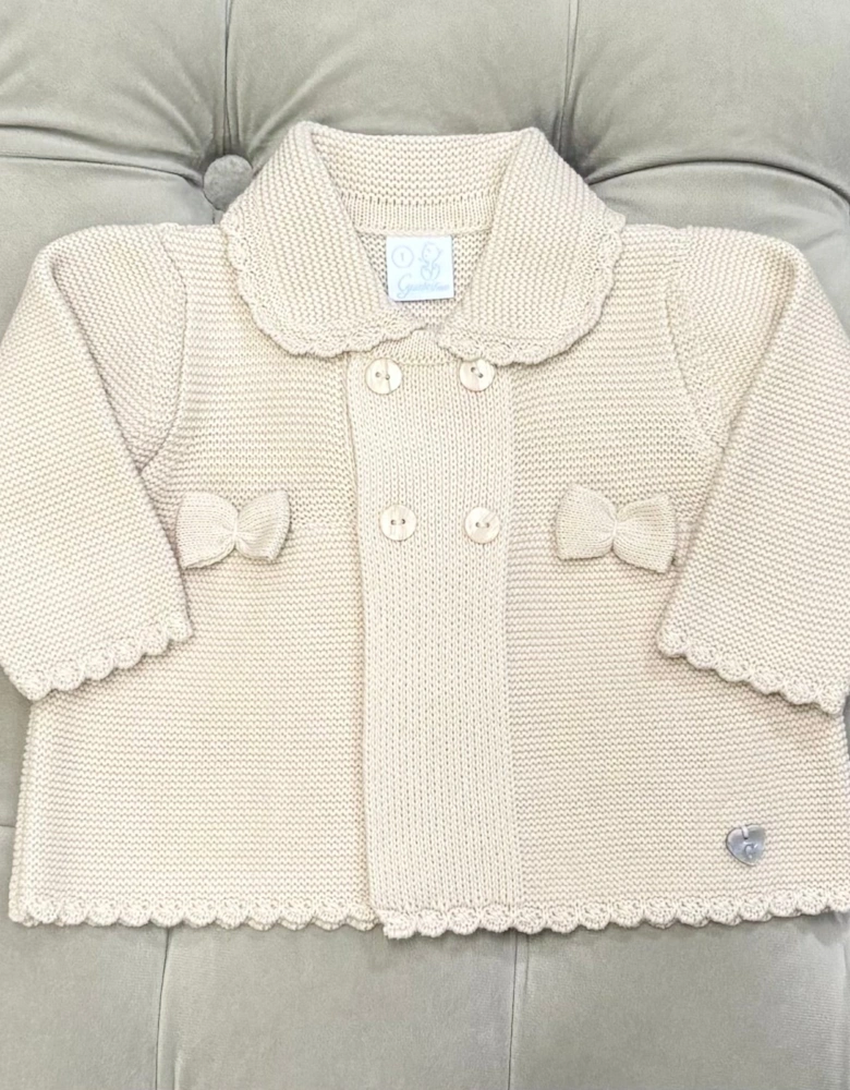 Girls Sand Knit Cardigan
