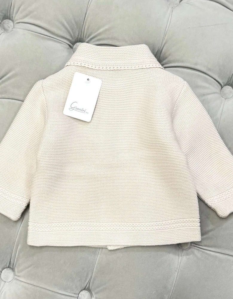 Boys Sand Knit Cardigan