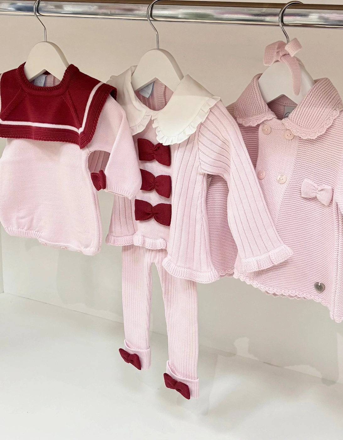 Girls Pale Pink Knit Cardigan