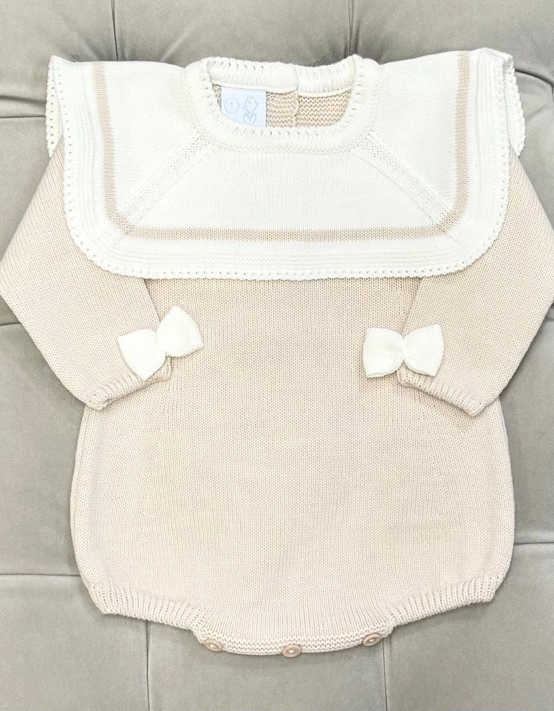 Girls Sand Knit Cardigan, 5 of 4