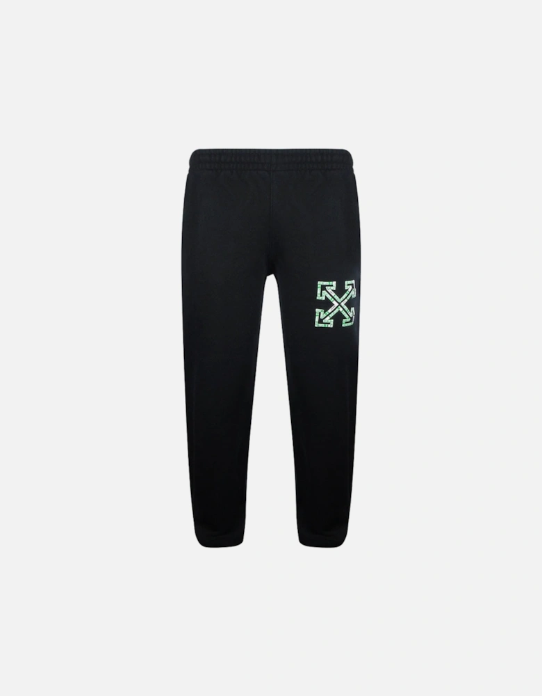 Tape Arrows Slim Shorten Sweatpant Black
