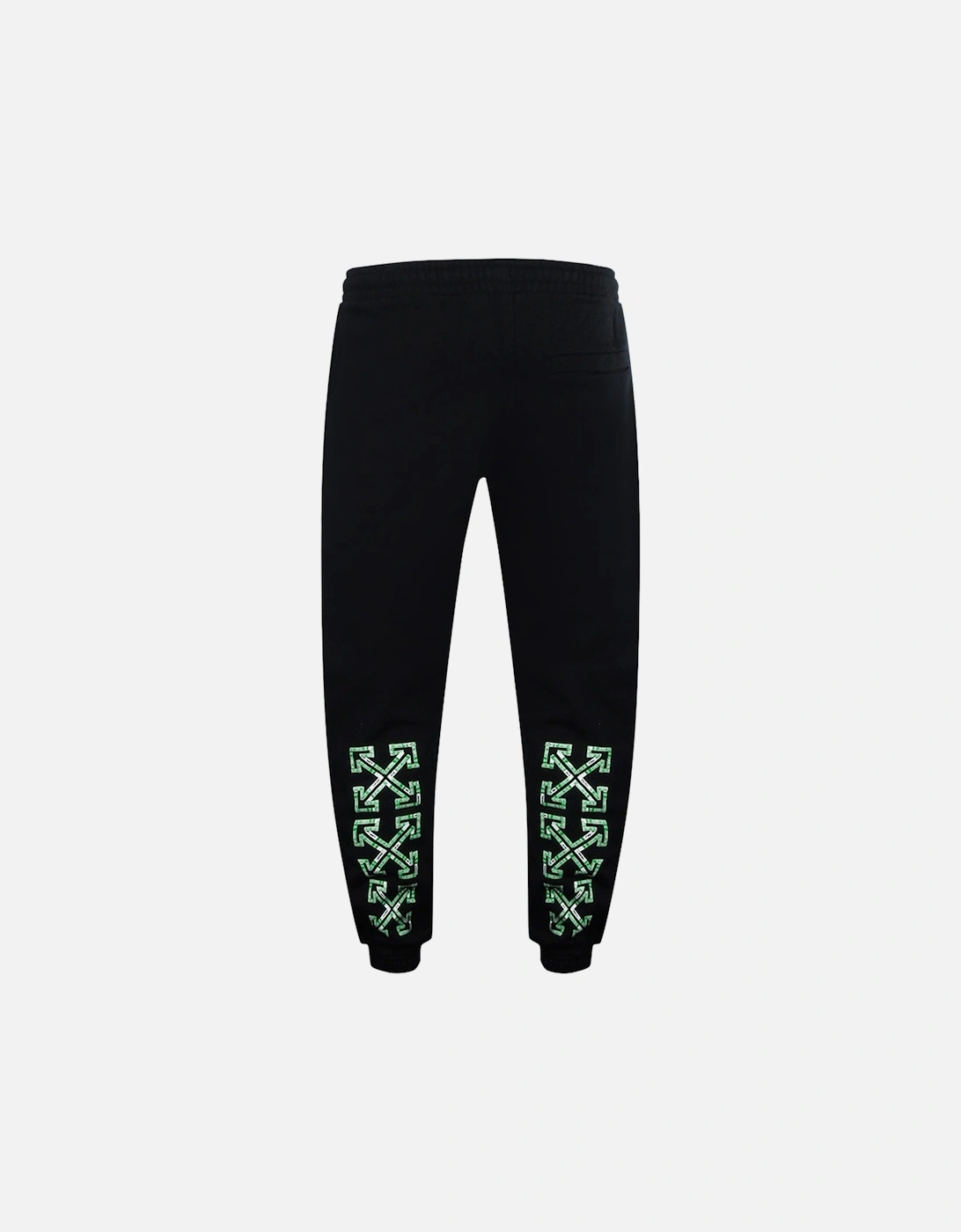 Tape Arrows Slim Shorten Sweatpant Black