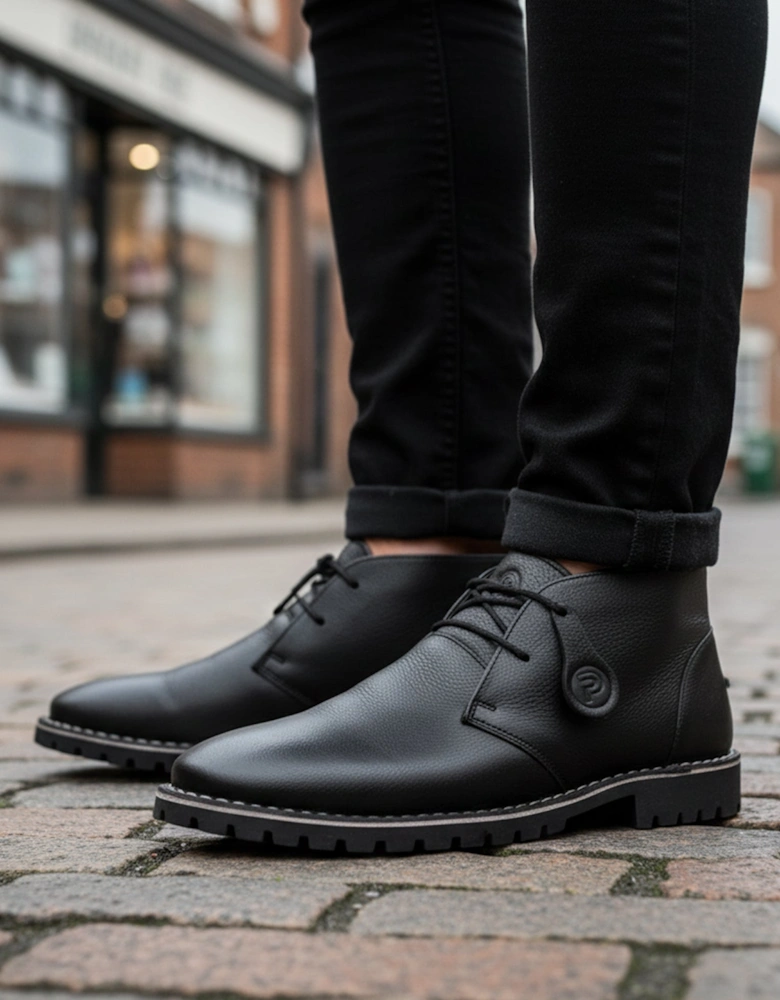 COOPER Mens Desert Boots Black
