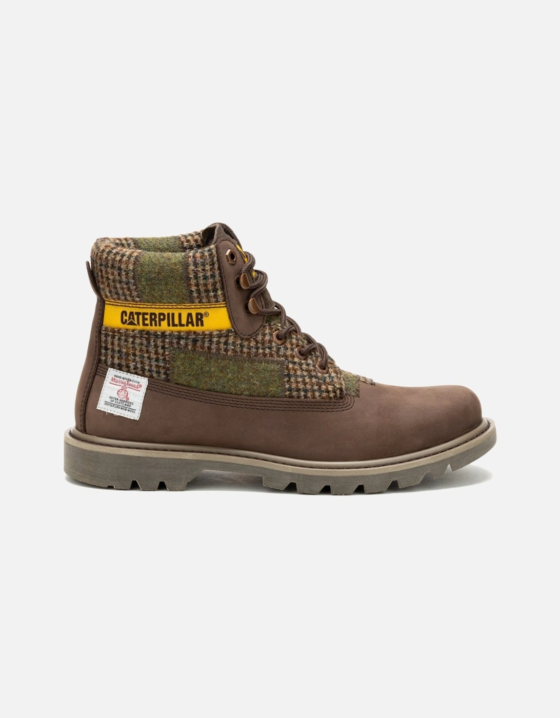 Colorado 2.0 Harris Tweed P111325 Chocolate Brown Unisex Boots, 8 of 7