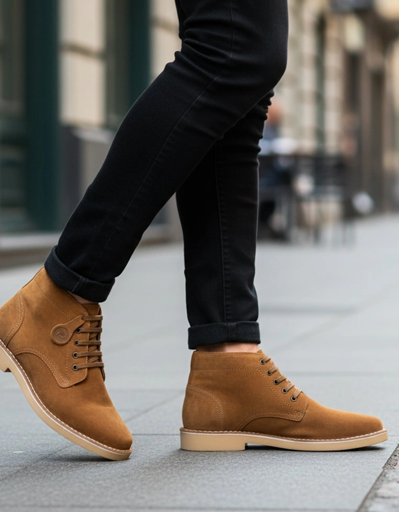 RANGER Mens Desert Boots Cognac