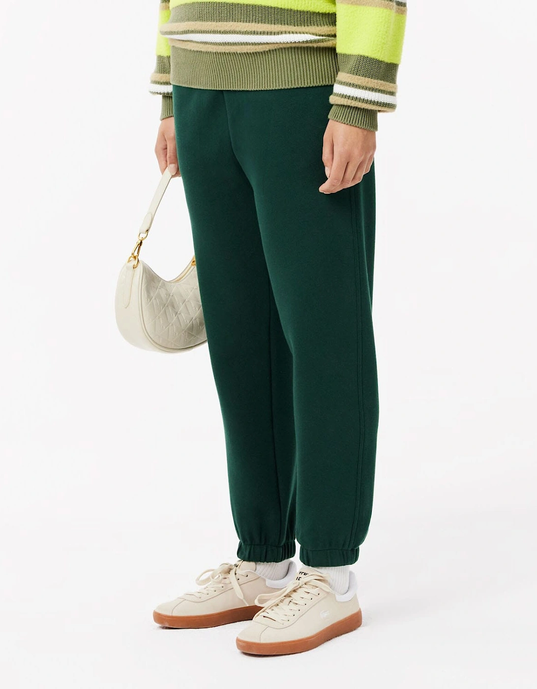 Lacoste Women's Piqué Sweatpants - Green - Size: 8