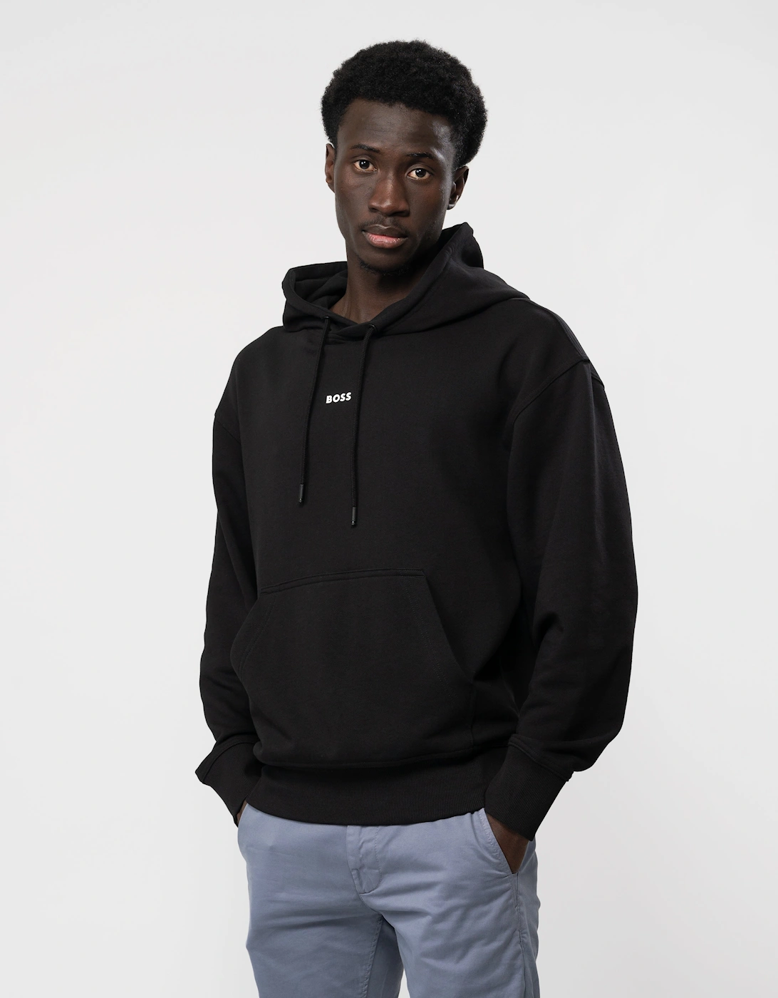 BOSS Orange WeSmallhood Mens Hoodie - Black 001, 3 of 2