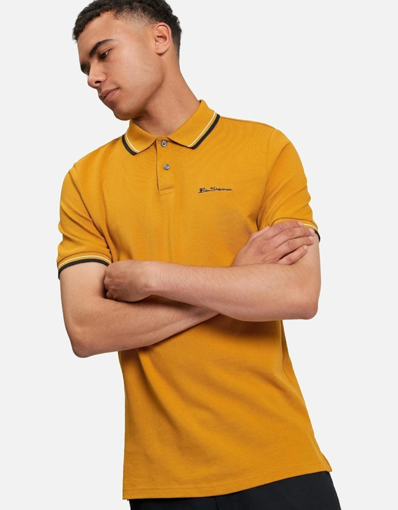 Mens Signature Pique Short Sleeve Polo Shirt