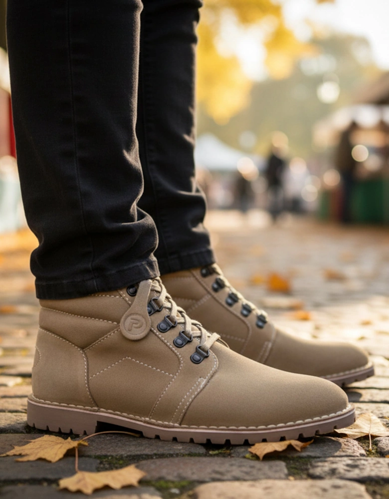 TROOPER Mens Desert Boots Taupe