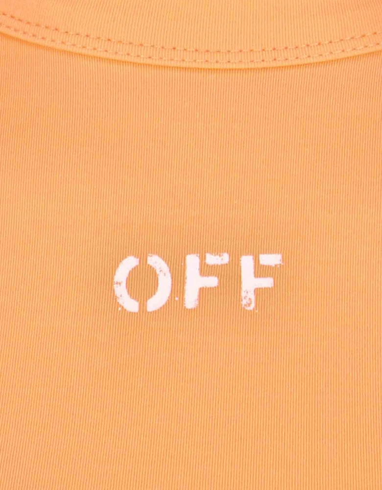 Sleek Rowing Top Peach Orange