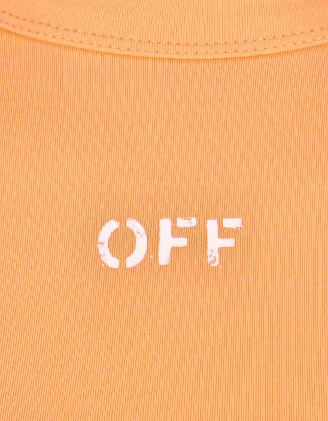 Sleek Rowing Top Peach Orange
