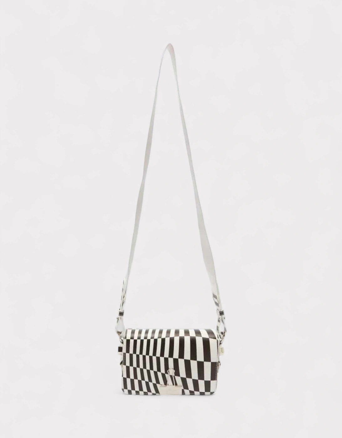 Optical Mini Flap Bag Black White, 4 of 3