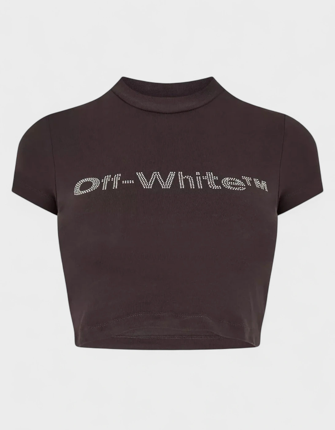 Women's Off-White Bling Bounce 90S Fit Tee Dark Grey - Black - Size: 10/8