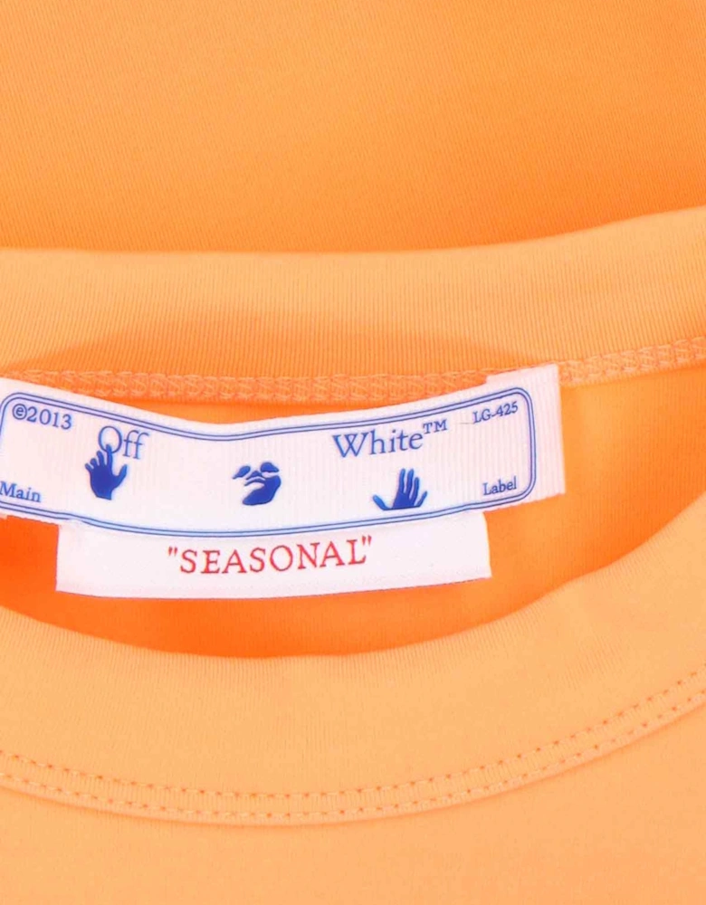 Sleek Rowing Top Peach Orange