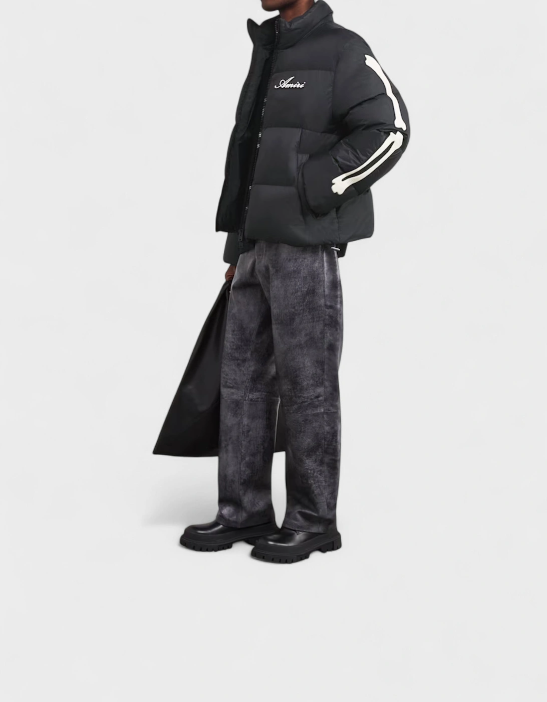 Bones Down Puffer Jacket Black