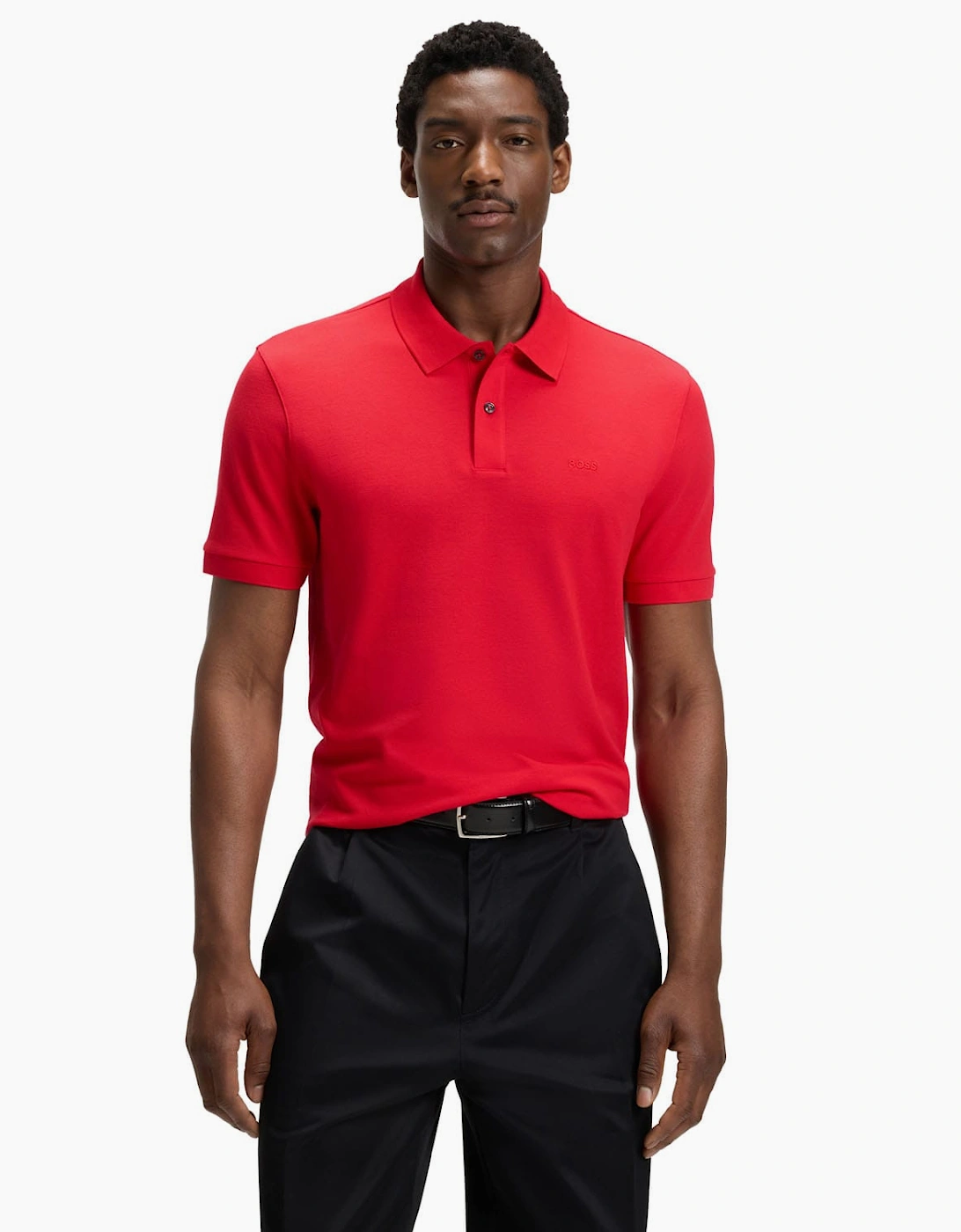 Hugo Boss Men's Red Pallas Polo Shirt - : 36 S