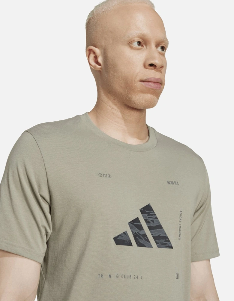 Climacool Training Camo Logo Graphic T-Shirt