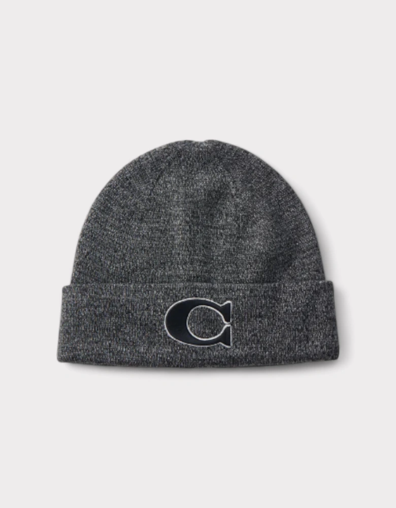 Varsity Beanie Black Grey