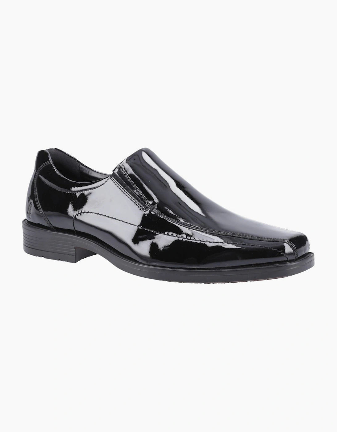Hush Puppies Men's Black Brody Slip On Patent Shoes  Size 8