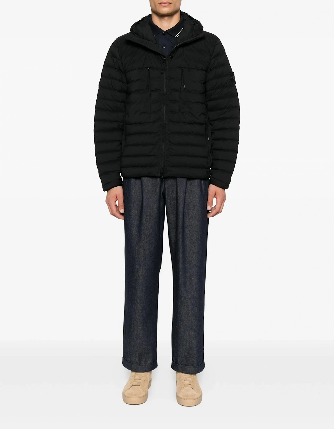S0183 Mid Weight Down Jacket Black