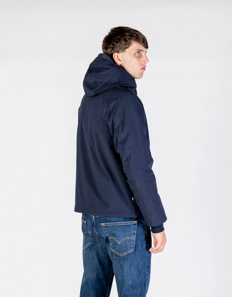 Mens Soft Shell Mid Parka - Navy 11