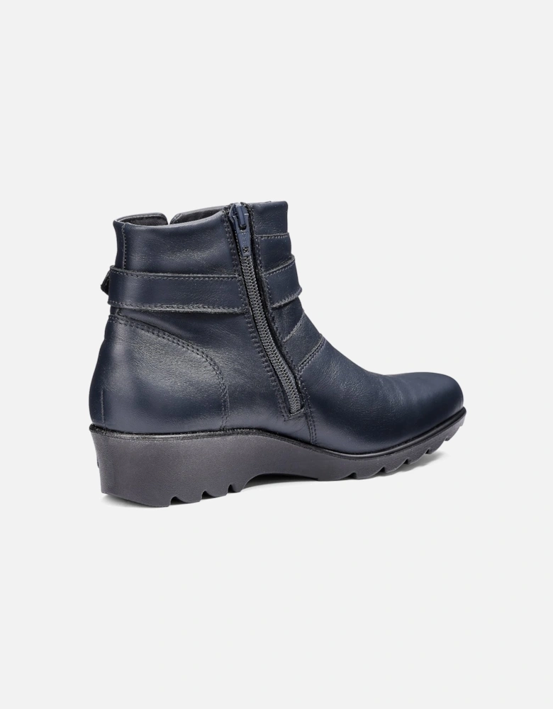 Foxton Womens Low Wedge Boots