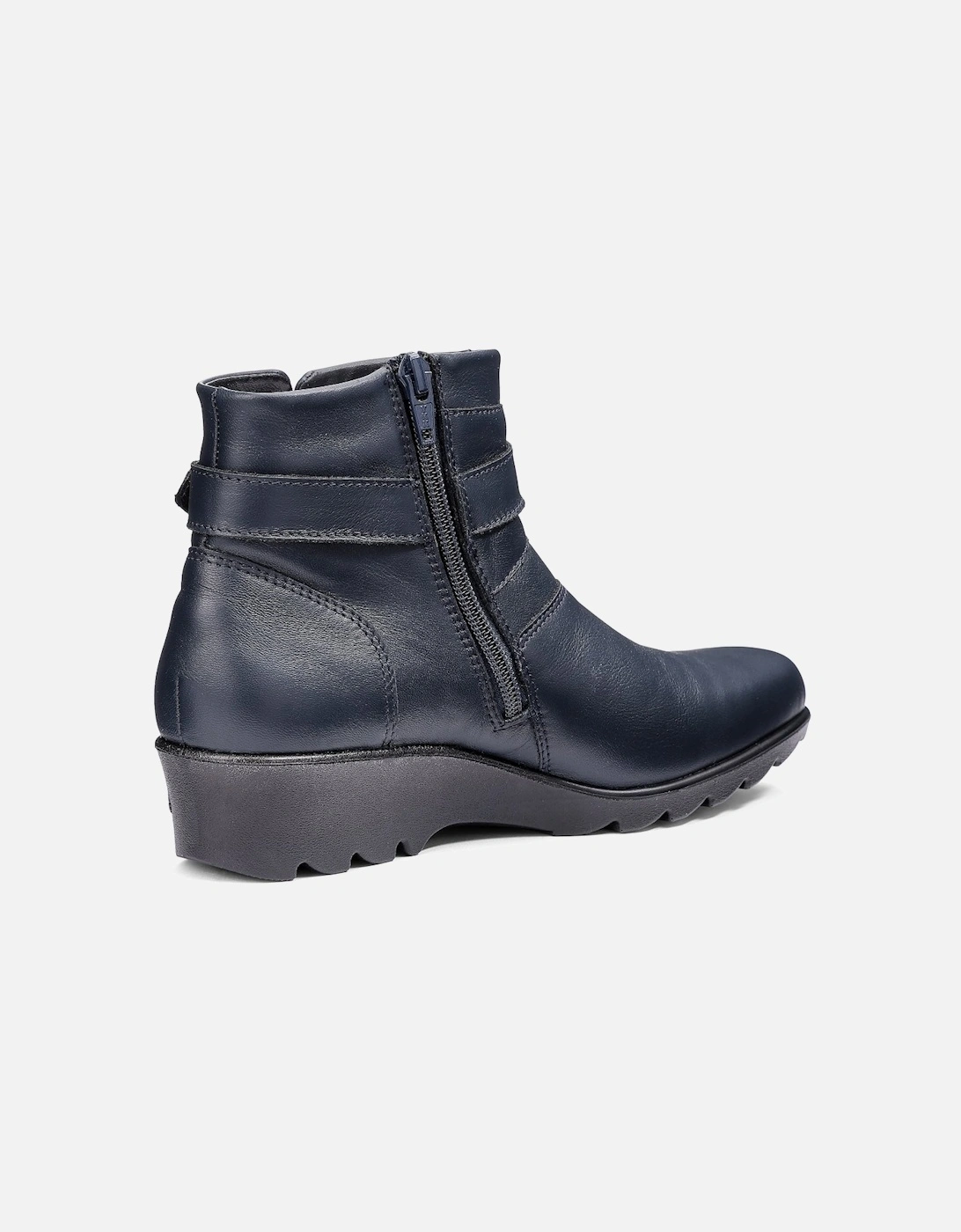 Foxton Womens Low Wedge Boots