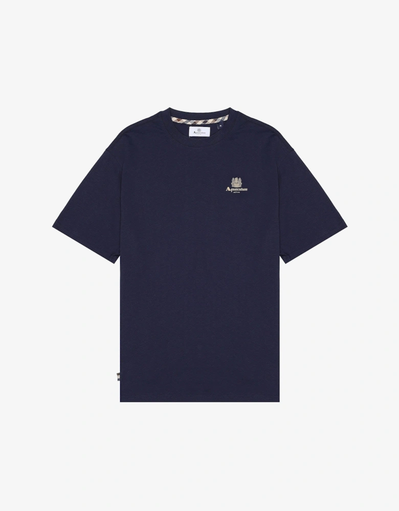 Mens Small Logo T-Shirt - Navy 11