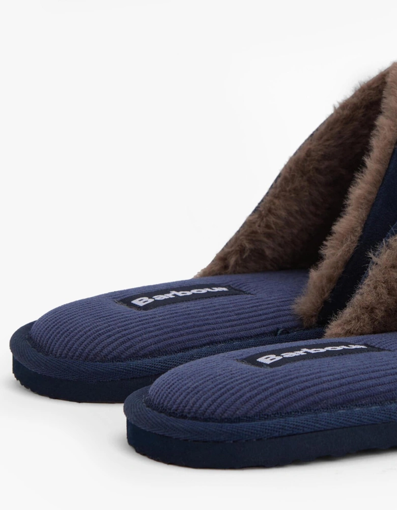 EVERITT Mens Mule Slippers Winterberry Tartan