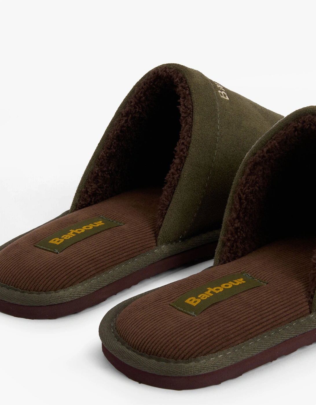 EVERITT Mens Mule Slippers Olive