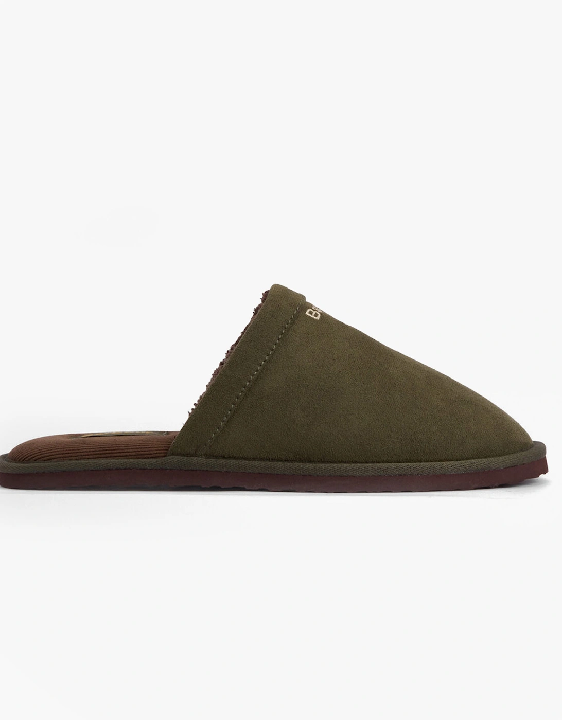 Men's Barbour EVERITT Mens Mule Slippers Olive - Green - Size: 10