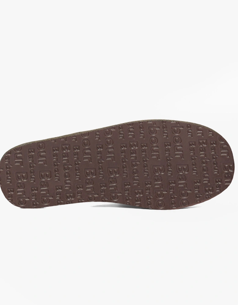 EVERITT Mens Mule Slippers Olive