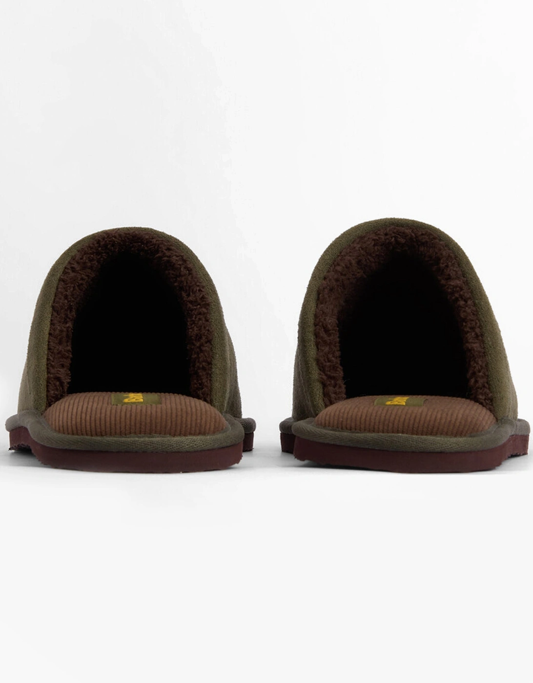 EVERITT Mens Mule Slippers Olive