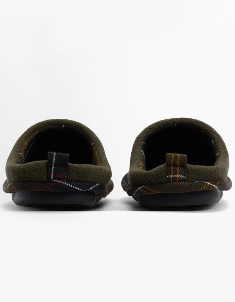 HEXHAM Mens Mule Slippers Olive
