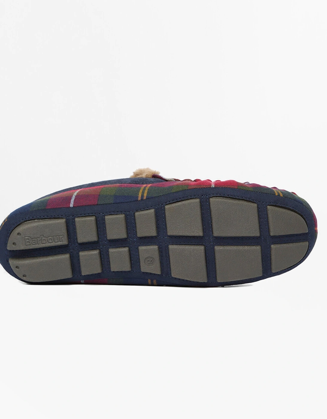 MONTY Mens Moccasin Slippers Winterberry Tartan